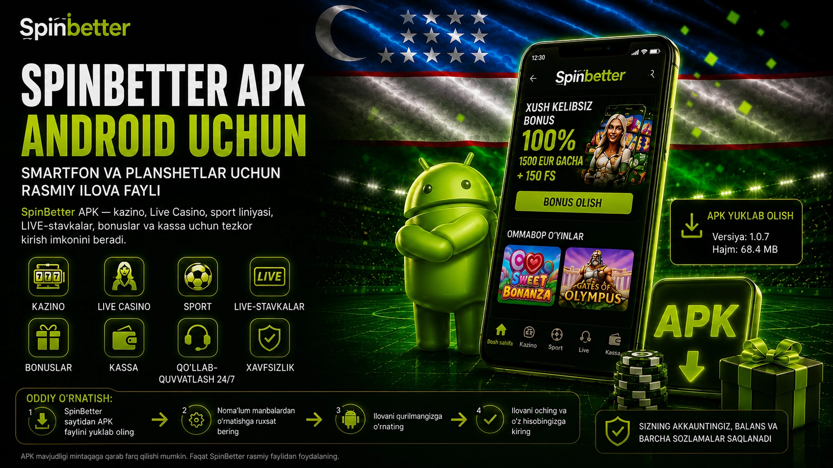 SpinBetter APK uz