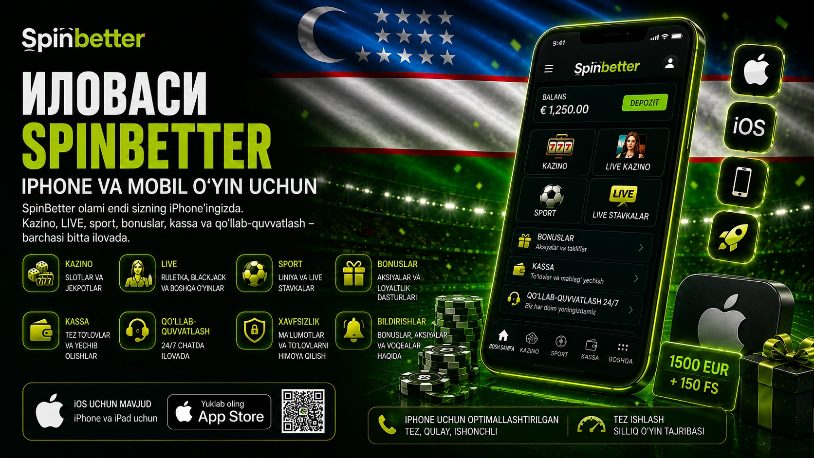 SpinBetter App uz